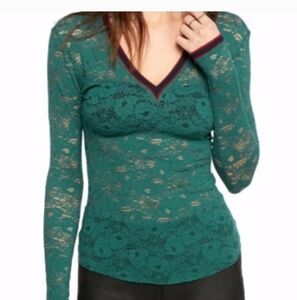 Free People Stretch Lace top